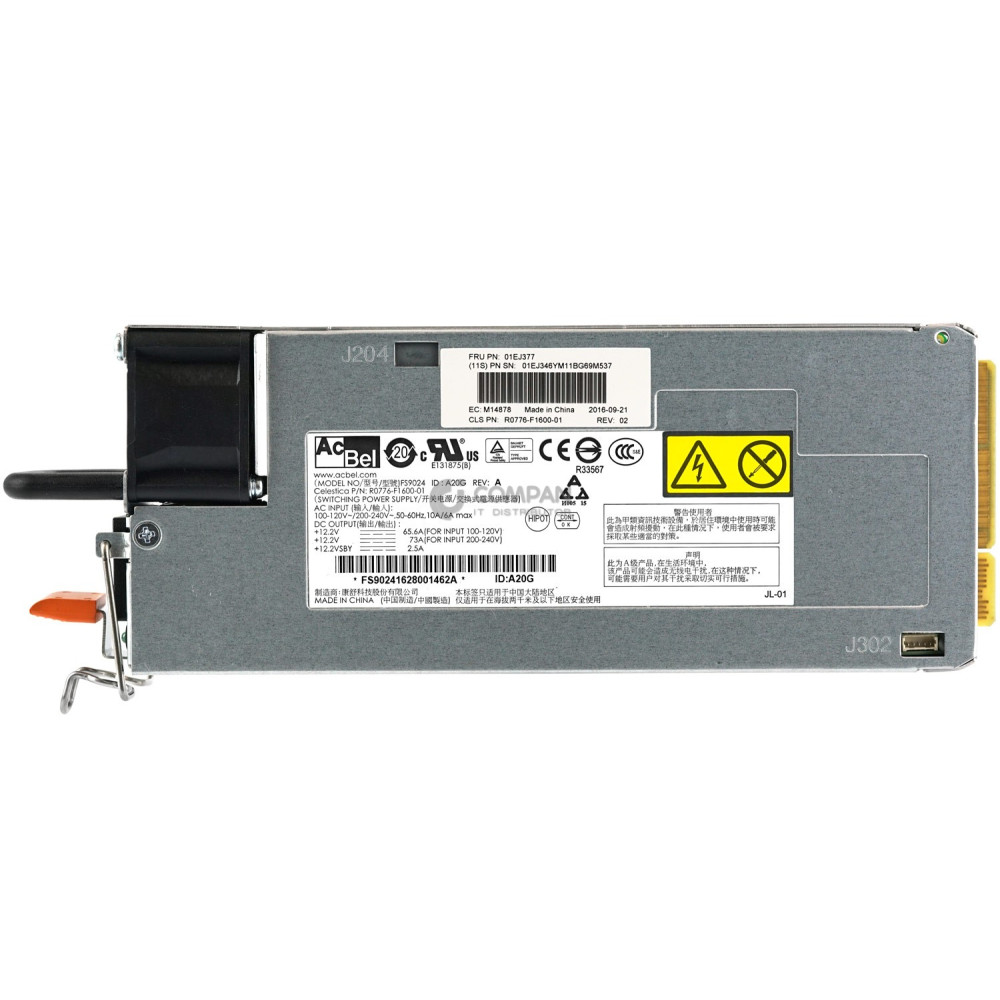 01EJ377 IBM 875W SWITCHING POWER SUPPLY FOR IBM M5 SERVER